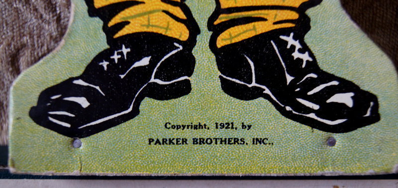 1921 Parker Bros SAMBO FIVE PINS Target Bowling Game