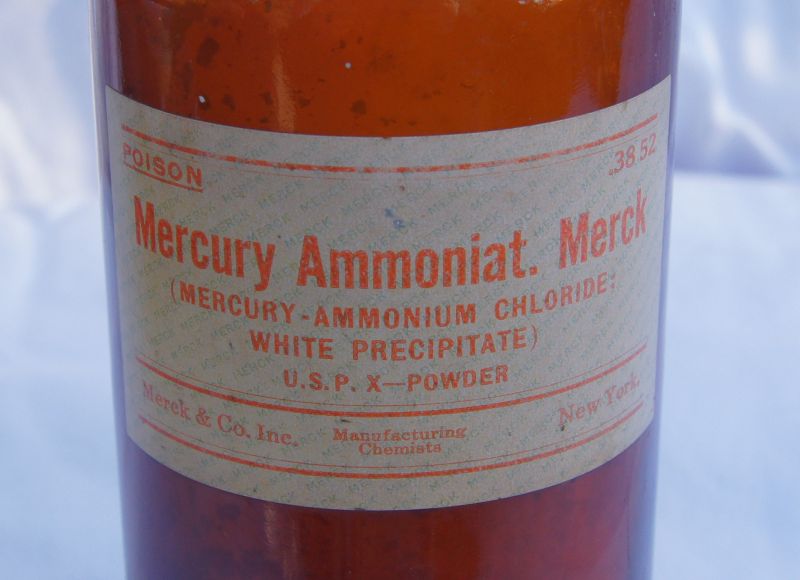 9 Circa 1900 Fancy Merck Dispensing Pharmacy Apothecary Bottles