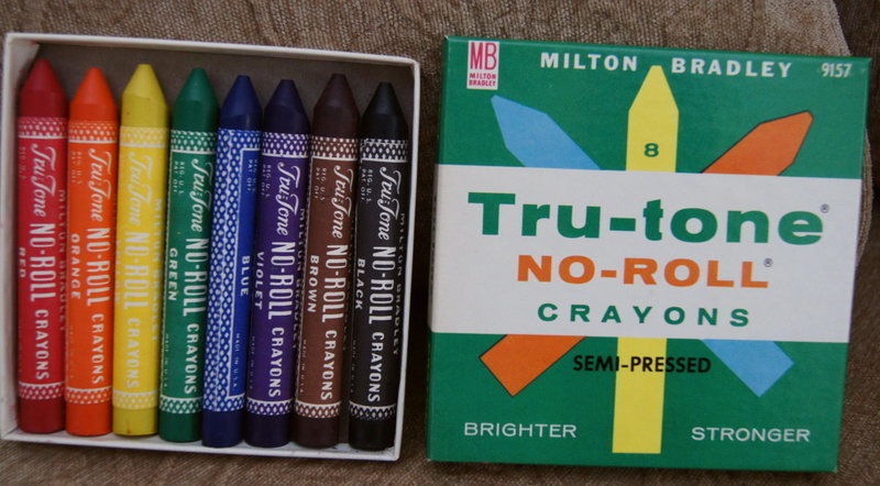 Mint Vintage 1950-60's School Tru-Tone Boxed Crayons