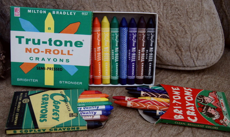 Mint Vintage 1950-60's School Tru-Tone Boxed Crayons