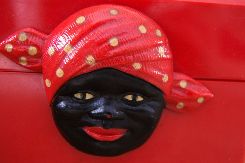 Black Memorabilia RED Aunt Jemima Fosta Recipe Box