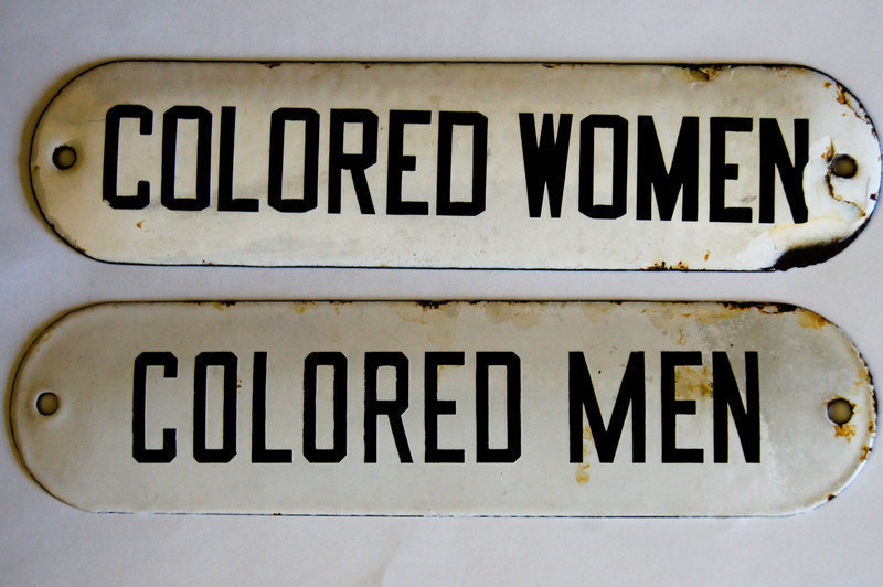 1940-50 Jim Crow Segregation Signs COLORED MEN WOMEN