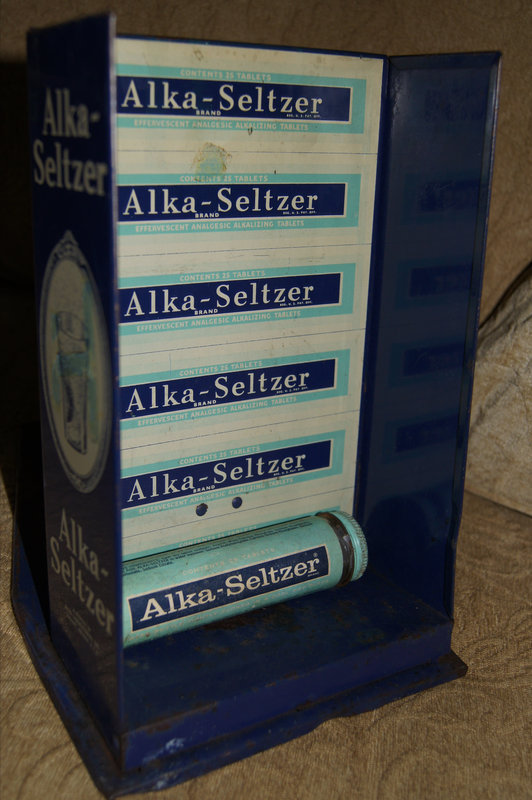 Unique C1940 ALKA SELTZER Medicine Pharmacy Display