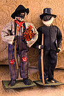1930s Alabama Folk Art Black Cloth Dolls WPA Project US President FDR