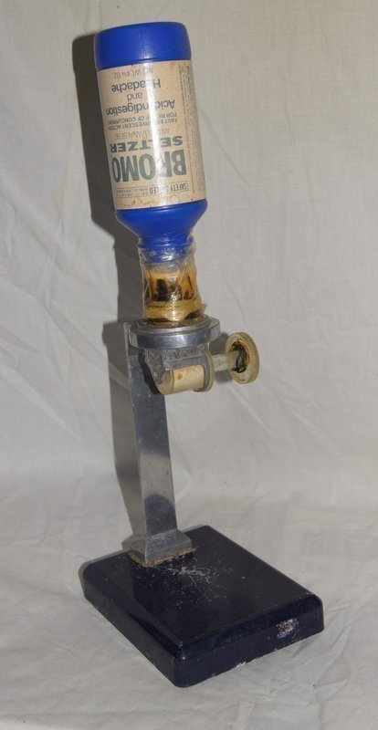 1930 BROMO SELTZER Dispenser with Product Bottle Pharmacy Drug Store