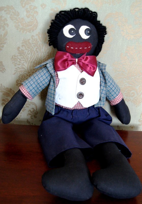 C1950s Black Americana Handsomely Attired Gentleman Golliwogg Doll