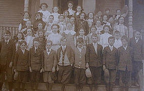 19thC New England One Room School House Photograph