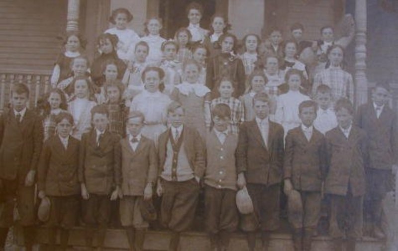 19thC New England One Room School House Photograph