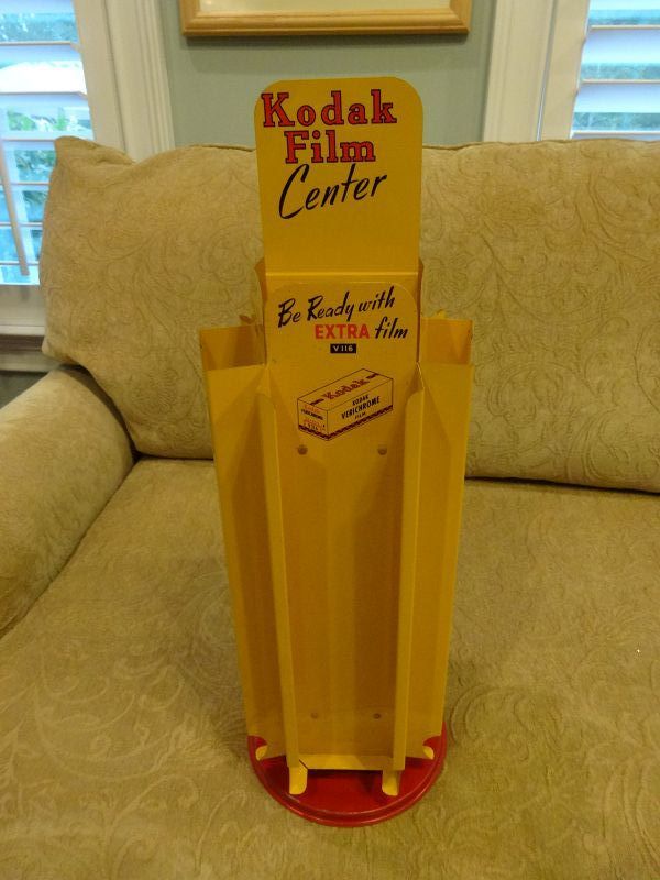 VisuallyAppealingGraphic 1950s Kodak Rotating Film Advertising Display