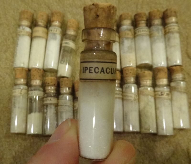 Scarce Late 19thC Homeopathic Medicine Bottles Pharmacy Vials - Lot #2