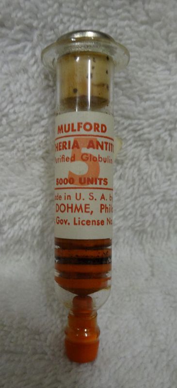 Scarce Merck DIPHTHERA ANTITOXIN KIT Complete Pharmacy Drugstore WW2