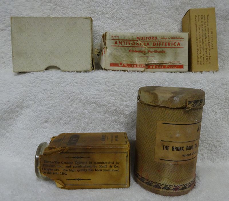 Scarce Merck DIPHTHERA ANTITOXIN KIT Complete Pharmacy Drugstore WW2