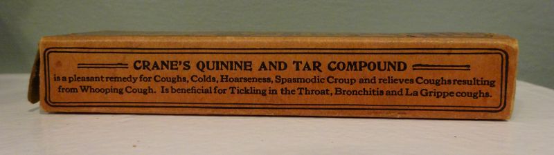 Vintage Cranes Cough + Cold Lung  Remedy w/ Quinine  - Patent Medicine