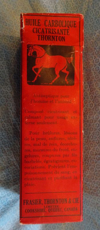 1940s Thortons Veterinary Carbolic Healing Oil for Man or Animal