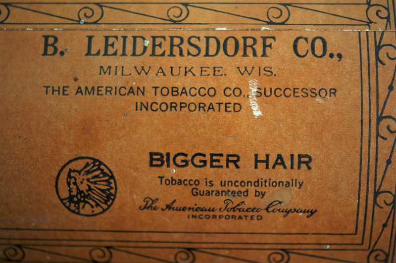 Black Americana C1950s BIGGER HAIR Tobacco Tin Formerly Nigger Hair