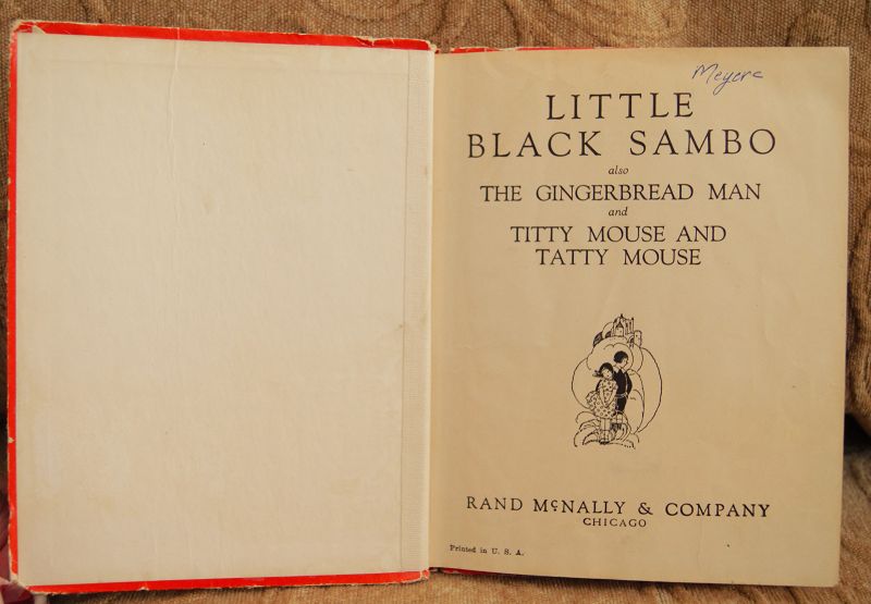 1927 Black Americana Little Black Sambo Children's Story Book