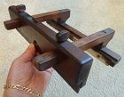 C1830s Woodworking Adjustible Plow Plane w/Bone Insert