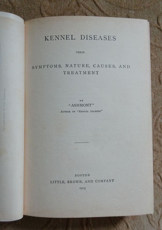 Two Canine Veterinary Medicine Disease Books Published 1915 1925