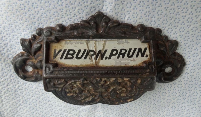 6 Fabulous Victorian Label Under Glass Apothecary Cabinet Drawer Pulls