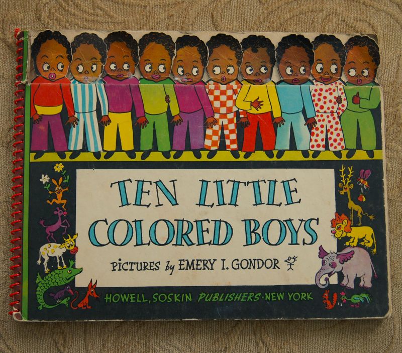 1942 Very Scarce TEN LITTLE COLORED BOYS Book Black Americana