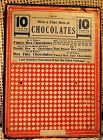 C1920s CHOCOLATE LOVERS General Store TAKE A CHANCE Gambling Board