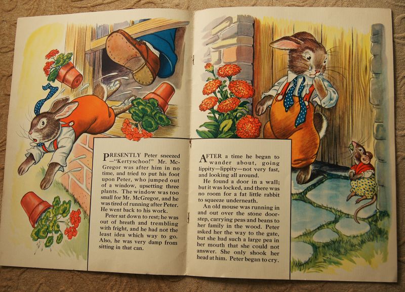 1937 The Easter Tale of Peter Rabbit Large Folio Book for School Use