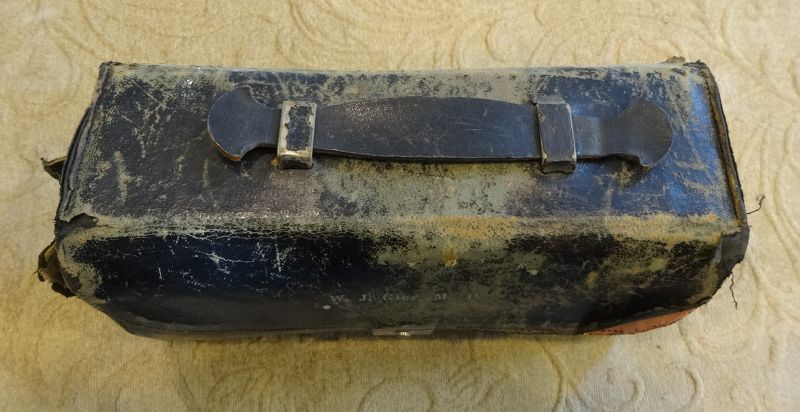 Fab 19thC Doctor's Travel Medicine Case w/OPIUM + POISON Larger Size