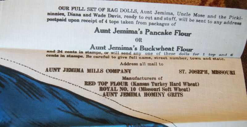 C1917 UNCUT SET Aunt Jemima Uncle Mose Rag Dolls withOriginal Envelope