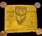 1890s Cold Sore Cure BALM OF TULIPS Dr Robinsons Patent Medicine Maine