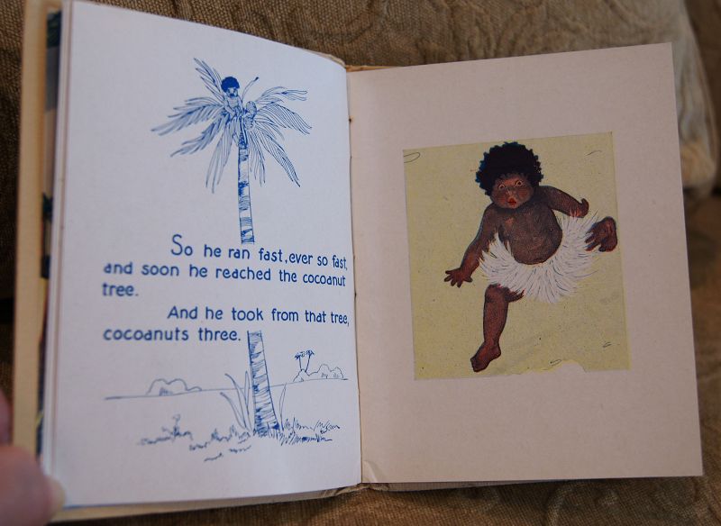 1926 RARE A New Story of Little Black Sambo MINIATURE HardCover Book