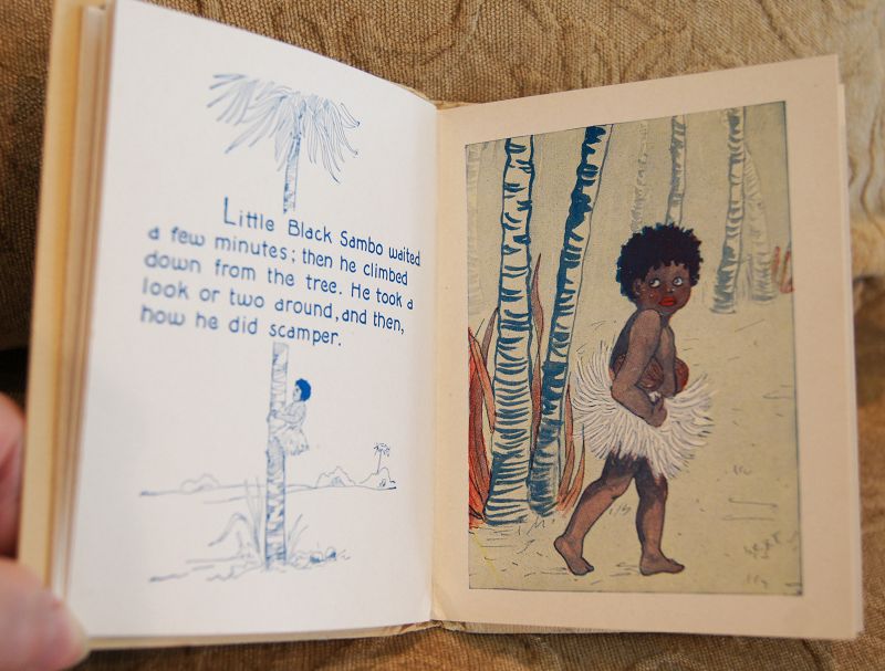 1926 RARE A New Story of Little Black Sambo MINIATURE HardCover Book