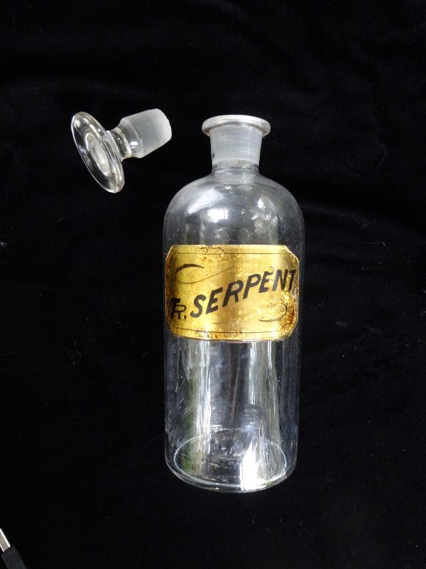 EARLY INSANITY CURE  APOTHECARY BOTTLE - HAND BLOWN PONTIL LUG