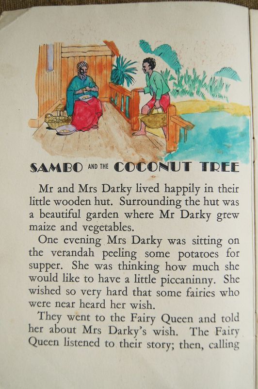 RARE C1920s Book MrMrs DARKIE with SAMBO AND THE COCONUT TREE England