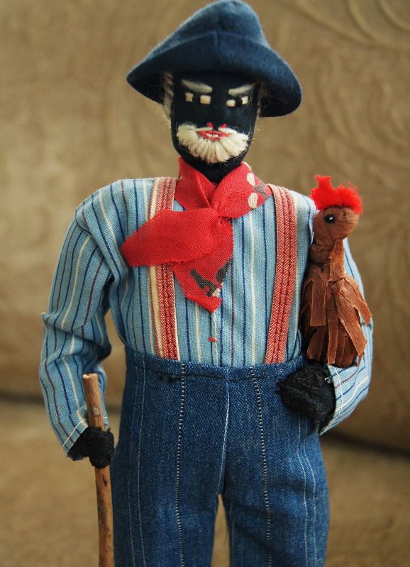 1930s Alabama Folk Art Black Americana Cloth Dolls WPA Project FDR Era