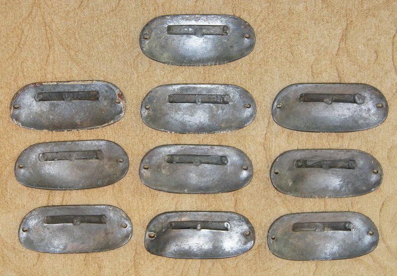 Ten Highly Decorative 19th Century Apothecary Pharmacy Drawer Pulls