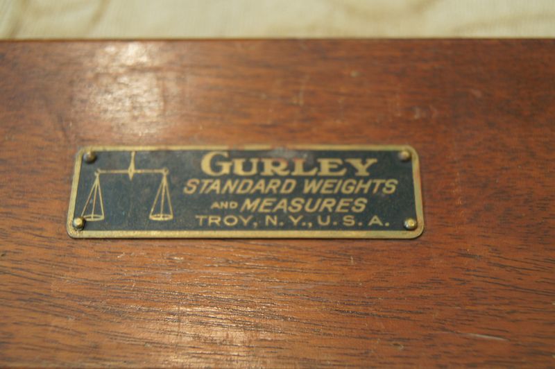 C1940s Cased GURLEY Apothecary Scientific Weight Set Troy NY