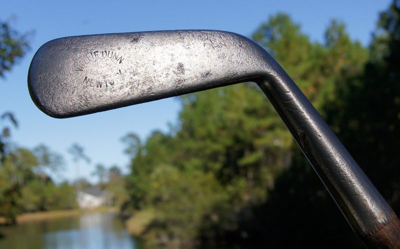 Scarce C1910 Golf Club Willie Dunn Scotland Smooth Face Hickory Shaft