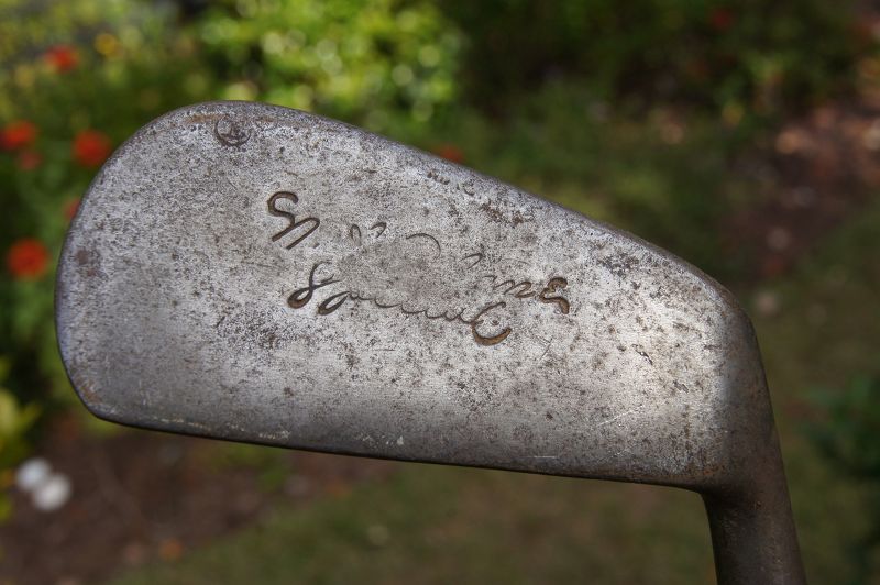 3 C1910s Smooth Face Golf Clubs Spalding MacGregor MASHIE PUTTER