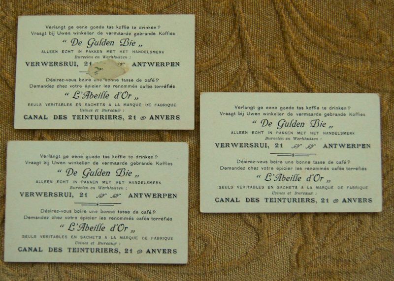C1920-30s Eleven Trade Cards Advertising French Belgian Desserts ETC
