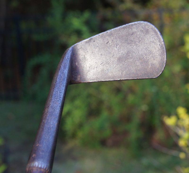 Wonderful C1910 Golf Club NICHOLLS SPECIAL Smooth Face Hickory Shaft