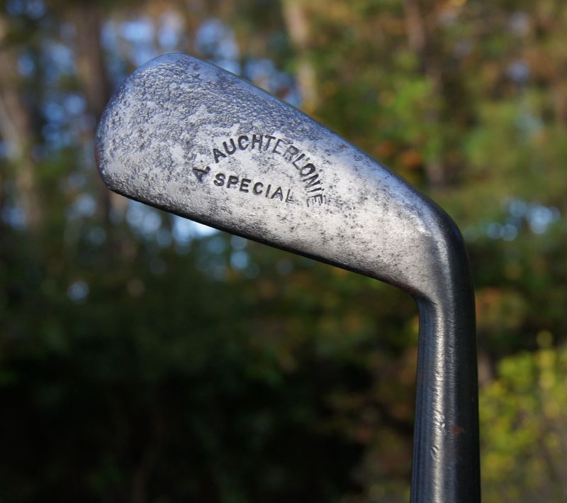 C1900 Smooth Face Golf Club AUCHTERLONIE MAKER Scotland Hickory Shaft