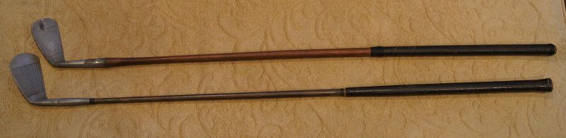 Two Golf Clubs Wilson Spade Mashie and PGA 5 Hickory/Steel shafts 1930