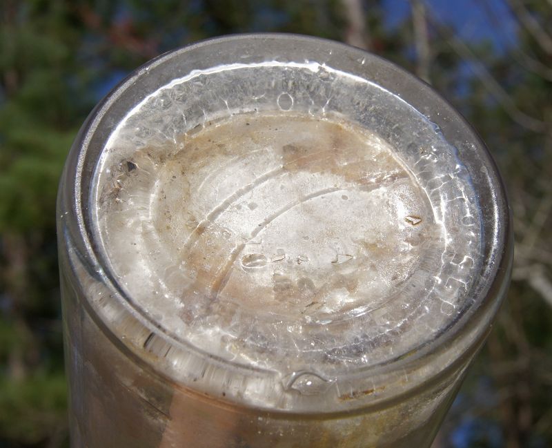 1862 Civil War Era Apothecary LUG Bottle with label FLOR CASS