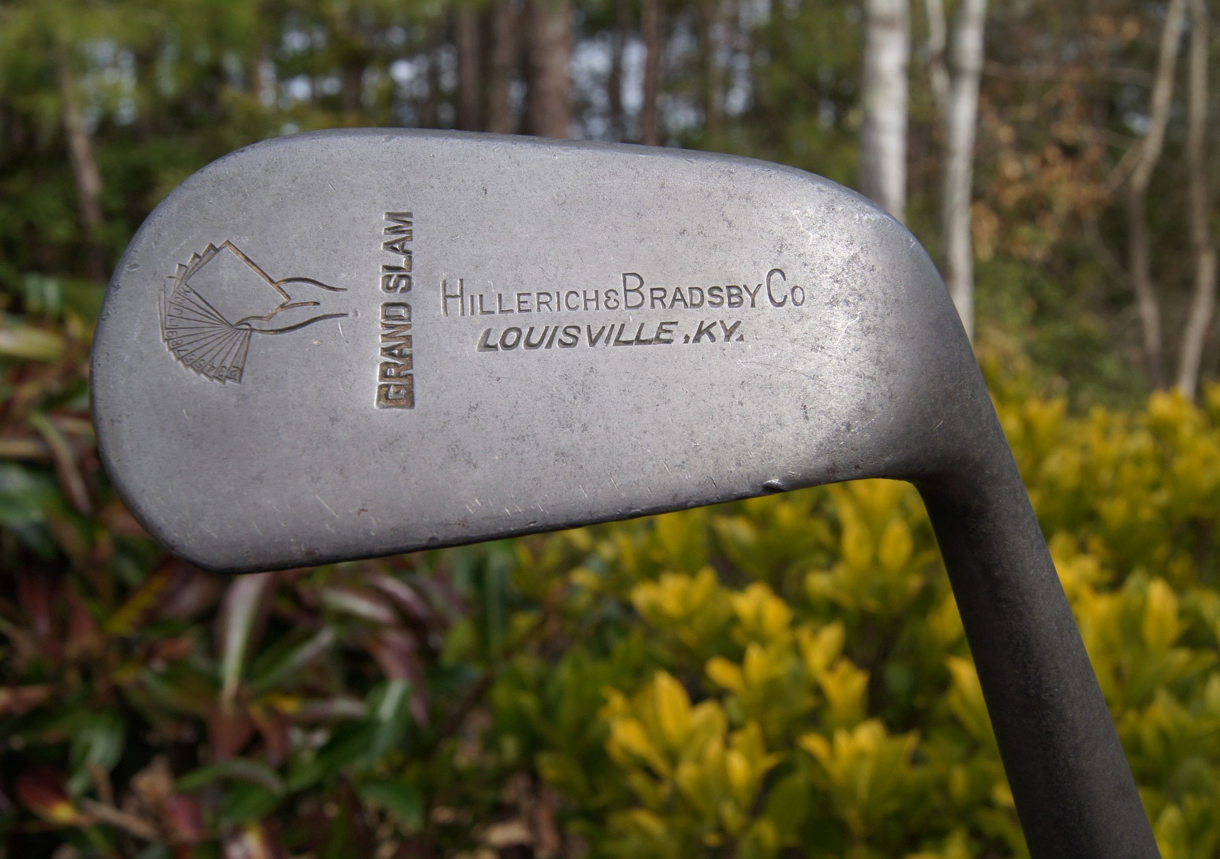 C1930 Golf Club 7 Iron w/ Hickory Shaft Hillerich &amp; Bradbsy Grand Slam