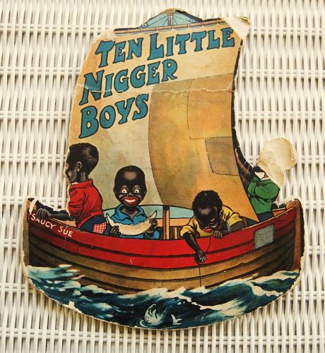 ExRARE 1913 TEN LITTLE NIGGER BOYS Valentine & Sons Pub Great Britain