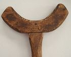 C1860s Civil War Era Handcrafted Wood Soldiers' Crutch