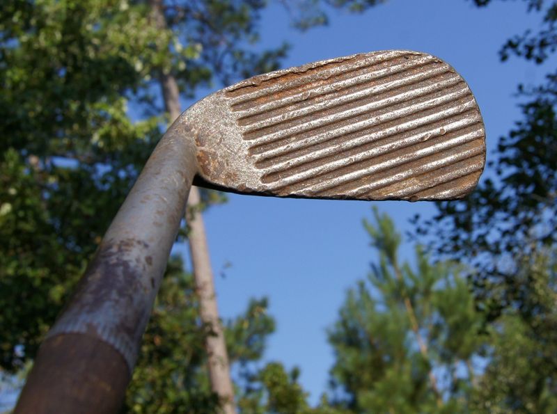 C1915 Spalding Deep Groove Mashie Hickory Shaft Golf Club DEDSTOP