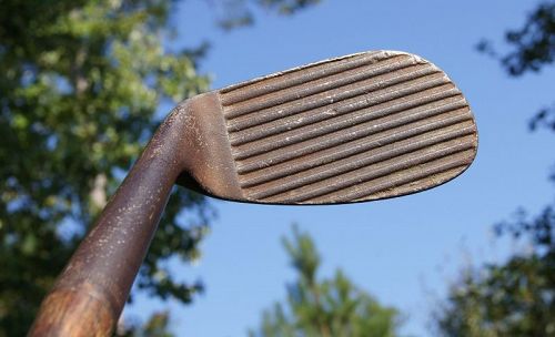 Ca1915 Spalding Deep Groove Kro Flite Mashie Niblick Hickory Golf Club