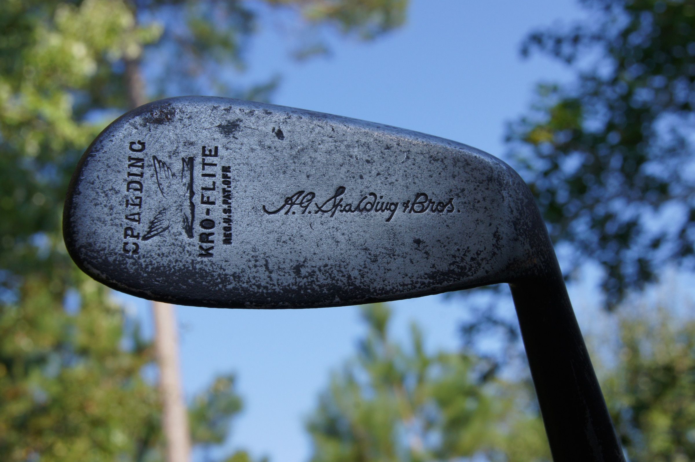 Ca1915 Spalding Deep Groove Kro Flite Mashie Niblick Hickory Golf Club