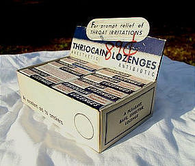 C1940-50s Vintage Drug Store Medicine Display for Sore Throat NOS